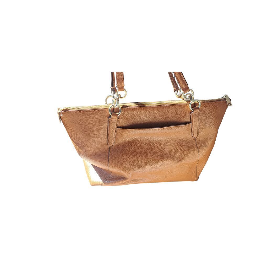 Coach Ava Tan Leather Purse Tote - Picture 3 of 9